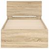 vidaXL Sengeramme uten madrass med hodegavl sonoma eik 90x200 cm