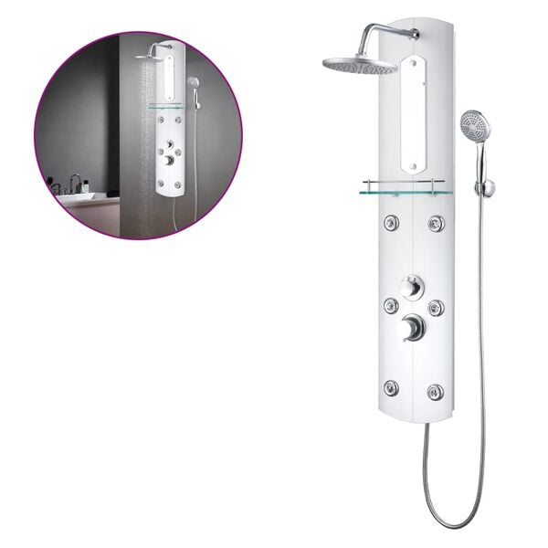 vidaXL Dusjpanel 25x43x120 cm s&oslash;lv