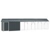 vidaXL Fuglebur Antrasitt 630 x 103 x 142 cm Galvanisert St&aring;l