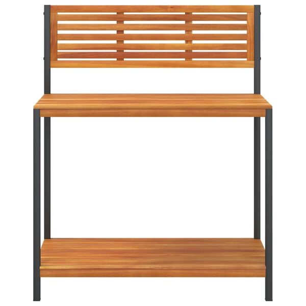 vidaXL Pottebord 90x50x110 cm heltre akasie og st&aring;l