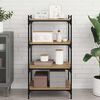 vidaXL Bokhyllebrett 4 pcs Brun 60 x 40 x 1,5 cm Konstruert tre
