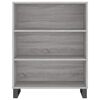 vidaXL Highboard gr&aring; sonoma 69,5x34x180 cm konstruert tre