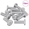 vidaXL Skrue 12 pcs s&oslash;lv 8 x 28 mm St&aring;l