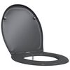 vidaXL Toalettsete Antrasitt 47 x 37 x 4 cm Duroplast