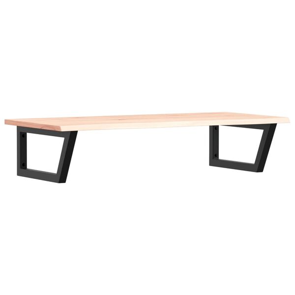 vidaXL Servanthylle veggmontert st&aring;l og heltre eik