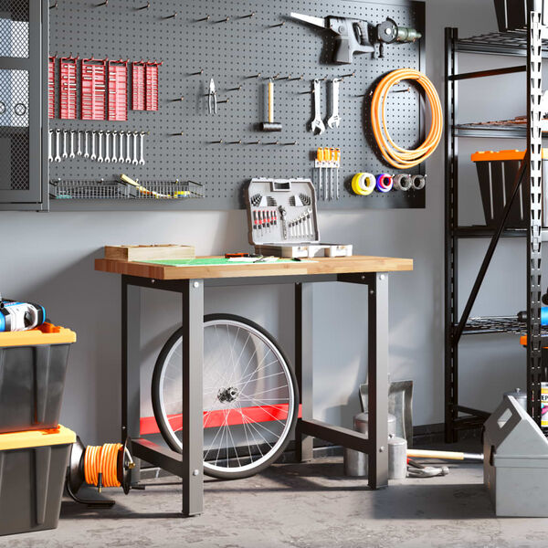 vidaXL Arbeidsbenk 100x60x83 cm heltre akasie rektangulær