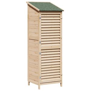 vidaXL Hagehus Naturlig 59 x 56 x 176 cm Massiv Furu Tre