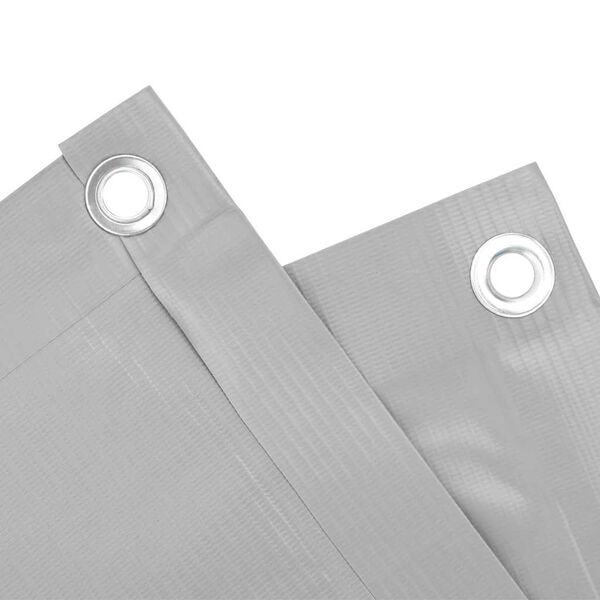 vidaXL Balkongskjerm grå 1000x75 cm PVC