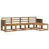 vidaXL Utend&oslash;rs sofa-sett 5 pcs Naturlig Solid akasietre
