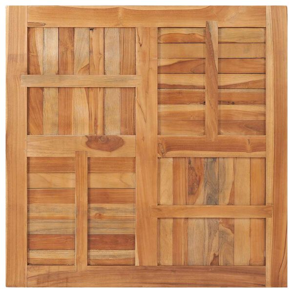 vidaXL Bordplate heltre teak kvadratisk 90x90x2,5 cm