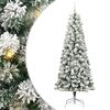 vidaXL Kunstig sammensatt juletre 300 LED-lys Gr&oslash;nn og hvit 240 cm