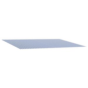 vidaXL Reserveduk til markise Bl&aring; og hvit 450 &times; 300 cm Polyester