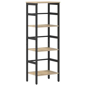vidaXL Bokhylle 3 niv&aring;er 40 x 29,5 x 115 cm Konstruert tre Sonoma eik