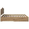 vidaXL Sengestamme med skuff Artisan Eik 180 x 200 cm Konstruert tre