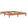 vidaXL Sengeramme heltre teak 180x200 cm
