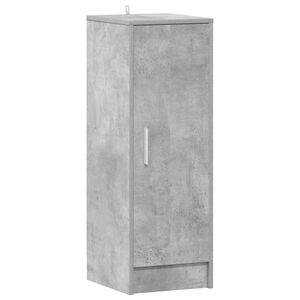 vidaXL Skoskap betonggr&aring; 32x35x92 cm konstruert tre