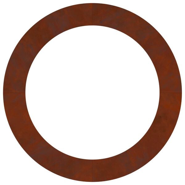 vidaXL passende for Flat Tre Ringer 5 pcs Brun &Oslash;90 / 120 cm Cortenst&aring;l