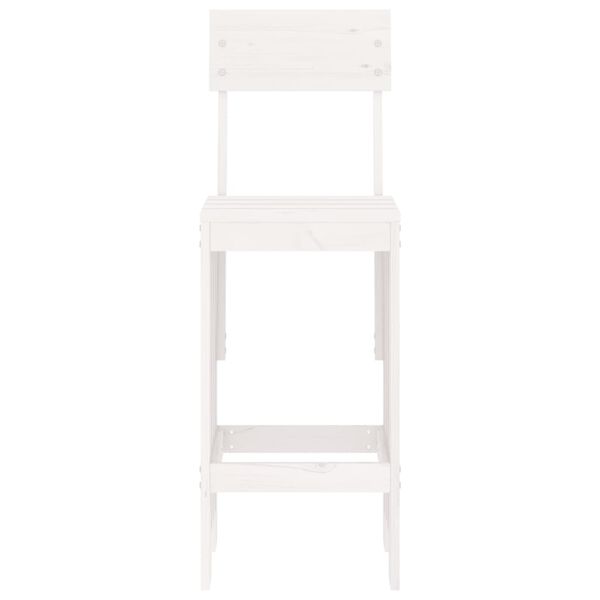 vidaXL Barkrakker 2 stk hvit 40x48,5x115,5 cm heltre furu