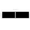 vidaXL Uttrekkbar sidemarkise svart 160x600 cm