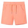 vidaXL Barneshorts med snor neonoransje 140