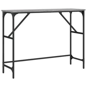 vidaXL Konsollbord gr&aring; sonoma 100x32x75 cm konstruert tre