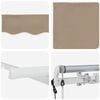 vidaXL Innvendbar Markise Beige 300 x 200 cm stoff