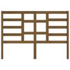 vidaXL Sengegavl honningbrun 126x4x104 cm heltre furu