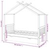 vidaXL Sengeramme for barn med skuff heltre furu 80x160 cm m&oslash;rkegr&aring;