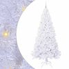 vidaXL Kunstig juletre med 300 LED med stativ Hvit 240 cm PVC og st&aring;l