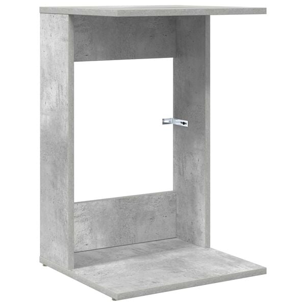 vidaXL Sidetabell Betonggr&aring; 40 x 38 x 62,5 cm Konstruert tre