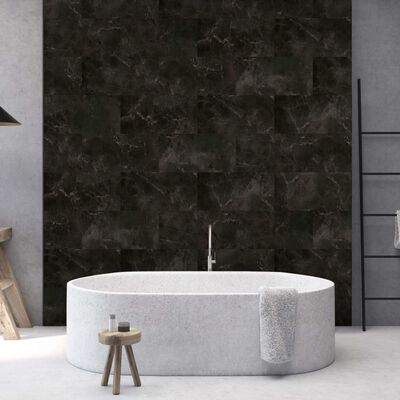 Grosfillex Veggbelegg flis Gx Wall+ 11 stk marmor 30x60 cm svart