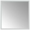 vidaXL LED Badevindu med speil Gjennomsiktig 40 x 40 cm herdet glass