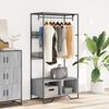 vidaXL Garderobe gr&aring; sonoma 90x50x180 cm konstruert tre