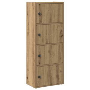 vidaXL Bokhylle artisan eik 40x24x102 cm konstruert tre