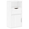 vidaXL Sideskap med skuff ODDA hvit 40x24x79 cm heltre furu