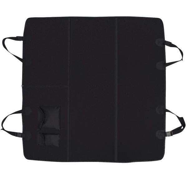 vidaXL Bilsetetrekk for kj&aelig;ledyr 148x142 cm svart