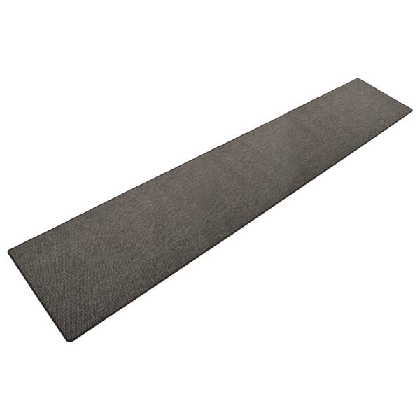 vidaXL Teppel&oslash;per med sisal utseende antrasitt 80x400 cm