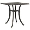 vidaXL Hagebord bronse 53x53x53 cm st&oslash;pt aluminium