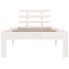 vidaXL Sengeramme hvit heltre 90x190 cm Single