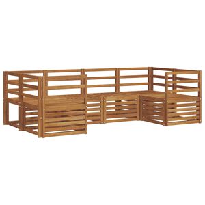 vidaXL Utend&oslash;rs sofa-sett 6 stk. Naturlig