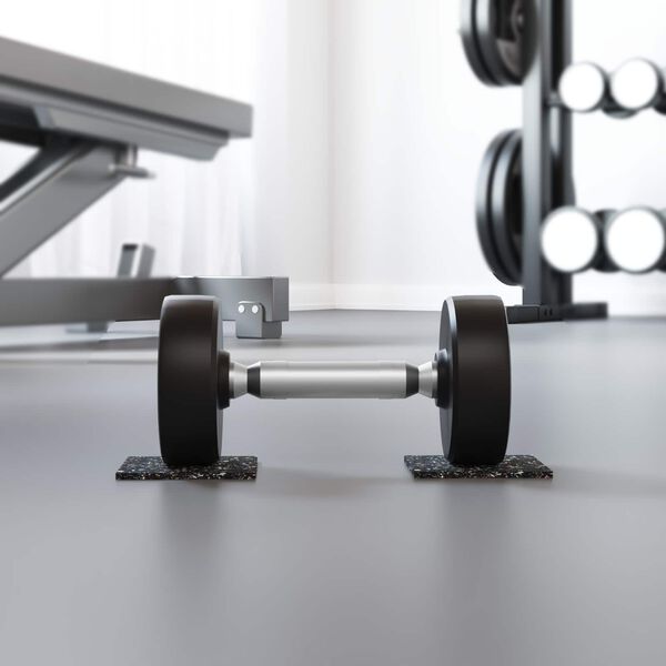 vidaXL Gummiruller Svart Gummi