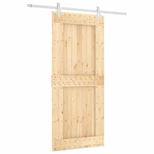 vidaXL Skyved&oslash;r med monteringstilbeh&oslash;r 90x210 cm heltre furu