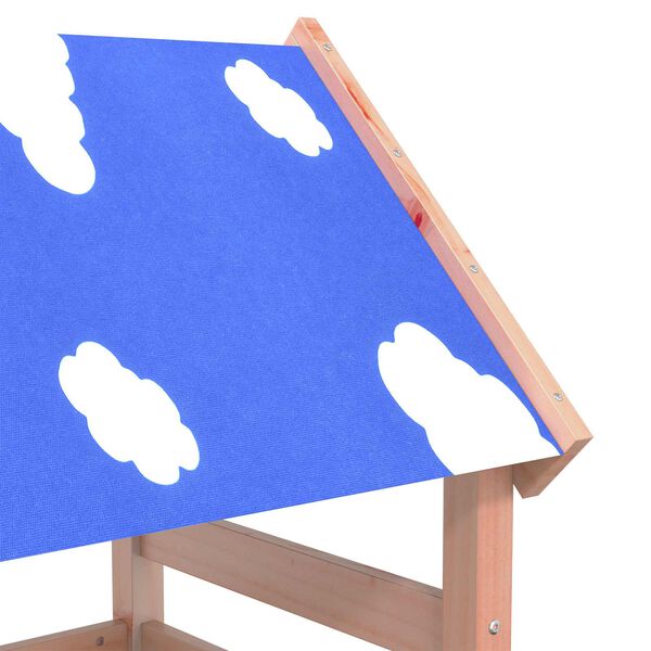 vidaXL Leket&aring;rn Brun 110,5 x 52,5 x 215 cm Massiv douglasgran