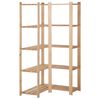 vidaXL Hj&oslash;rnehylle 5 etasjer 82,5x82,5x170 cm heltre furu