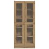 vidaXL Highboard artisan eik 82,5x30,5x185 cm konstruert tre