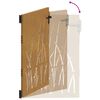vidaXL Hageport 100x150 cm cortenst&aring;l gressdesign