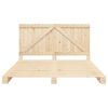 vidaXL Sengeramme med hodegavl 200x200 cm heltre furu