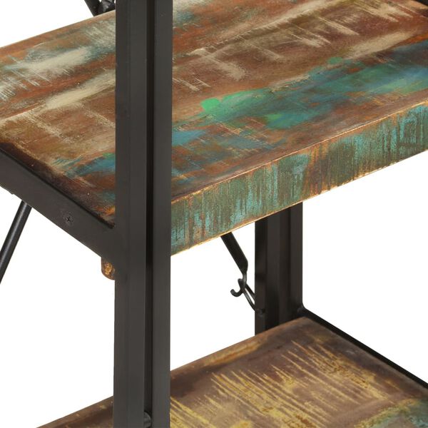 vidaXL Bokhylle 3 etasjer 40x30x80 cm gjenvunnet heltre