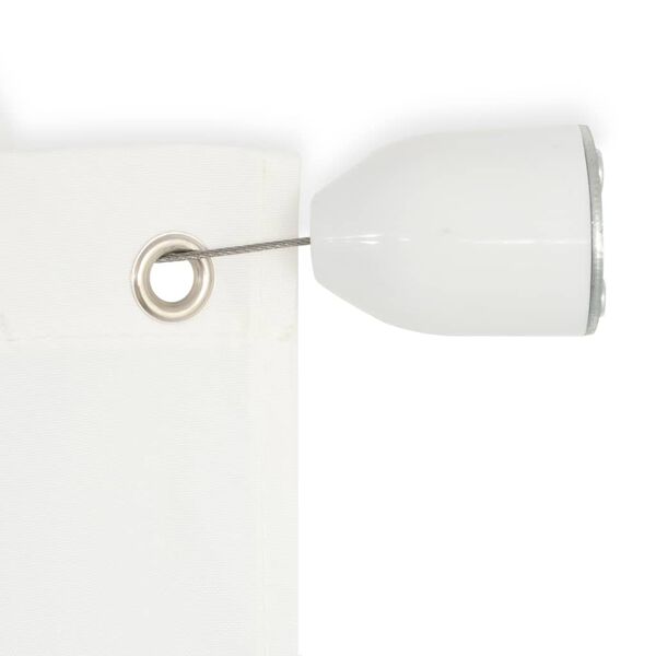 vidaXL Vertikal markise oxfordstoff 140x240 cm hvit