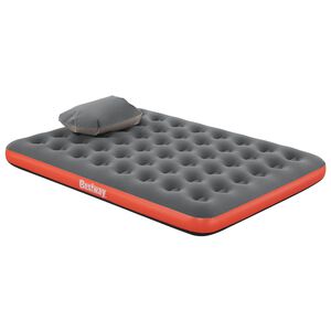Bestway Luftmadras 2-personers 203 x 152 x 22 cm Gr&aring; og r&oslash;d